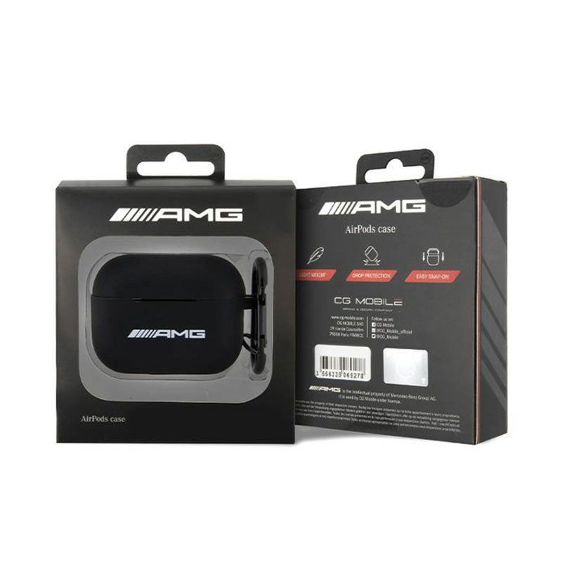 AMG Silicone Big Logo - dėklas, skirtas AirPods Pro 2 (juodas)