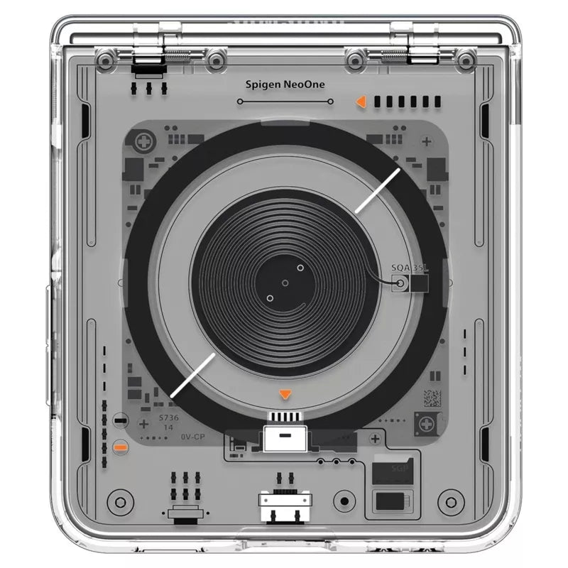 Spigen Ultra Hybrid Pro Mag MagSafe dėklas, skirtas Samsung Galaxy Z Flip 7 (Neo One)