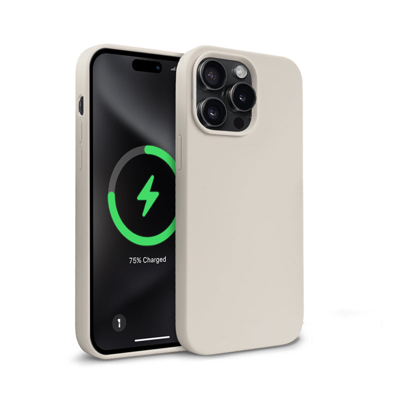 Crong Color Cover Magnetic - iPhone 15 Pro Max MagSafe dėklas (Stone Beige)