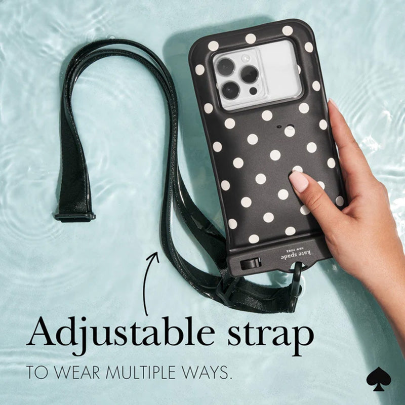 Kate Spade New York Atsparus vandeniui plaukiojantis dėklas – Atsparus vandeniui dėklas išmaniesiems telefonams iki 6,7 colio (Picture Dot)