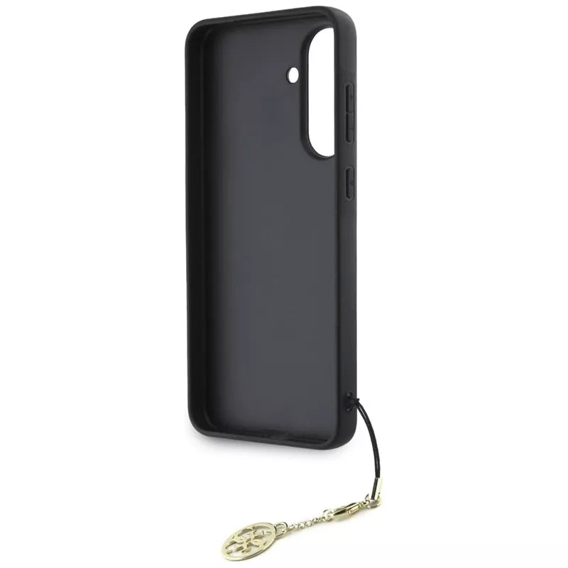 Guess 4G Charms Kolekcija – Dėklas, skirtas Samsung Galaxy A36 5G (rudas)