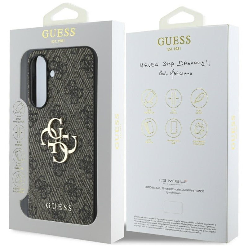Guess Big 4G Logo Classic Logo – dėklas Samsung Galaxy A56 5G (rudas)