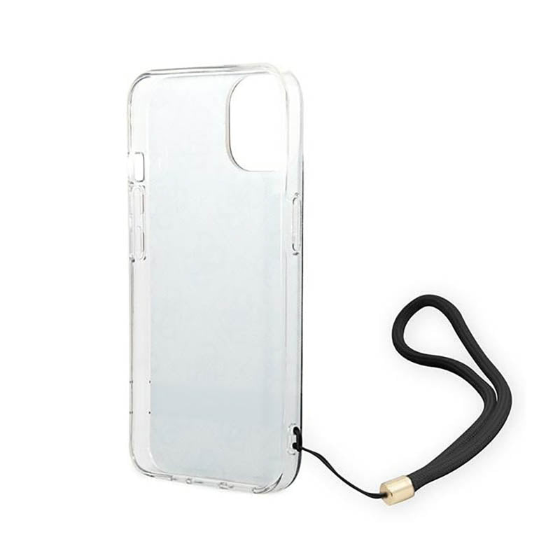 Guess 4G Print Cord - Dėklas iPhone 14 Plus (Juodas)