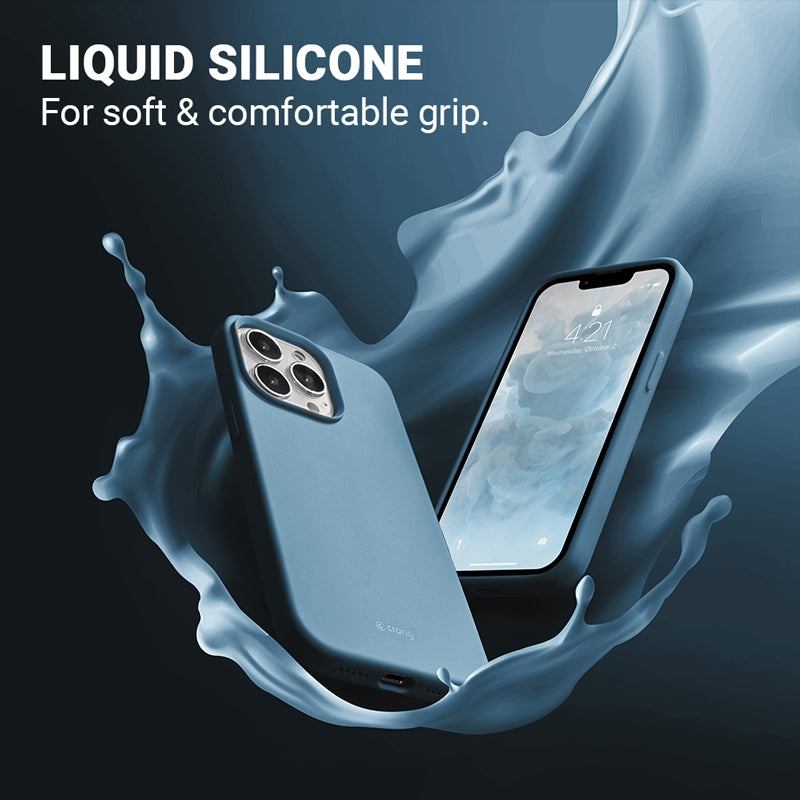Crong spalvos dėklas - iPhone 13 Pro Max dėklas (mėlynas)