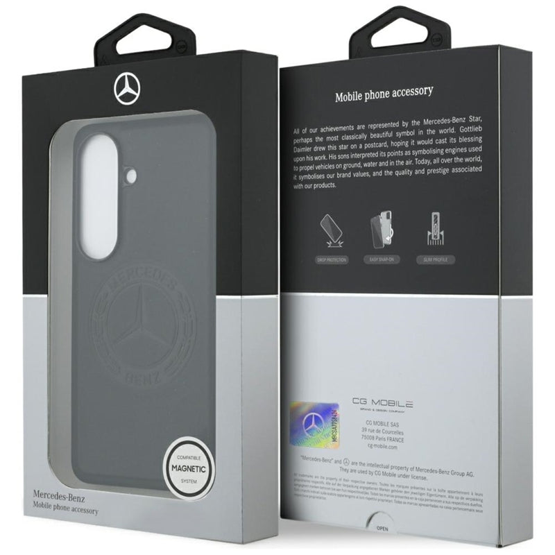 Mercedes Vintage Logo MagSafe - Samsung Galaxy S26 dėklas (juodas)