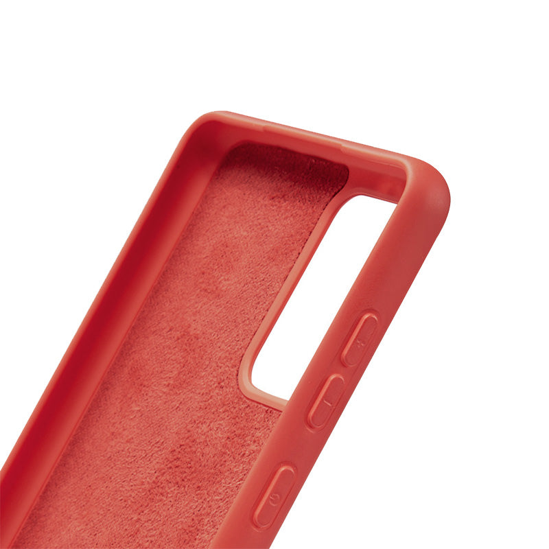 Crong Color Cover – dėklas, skirtas Samsung Galaxy A72 (raudonas)