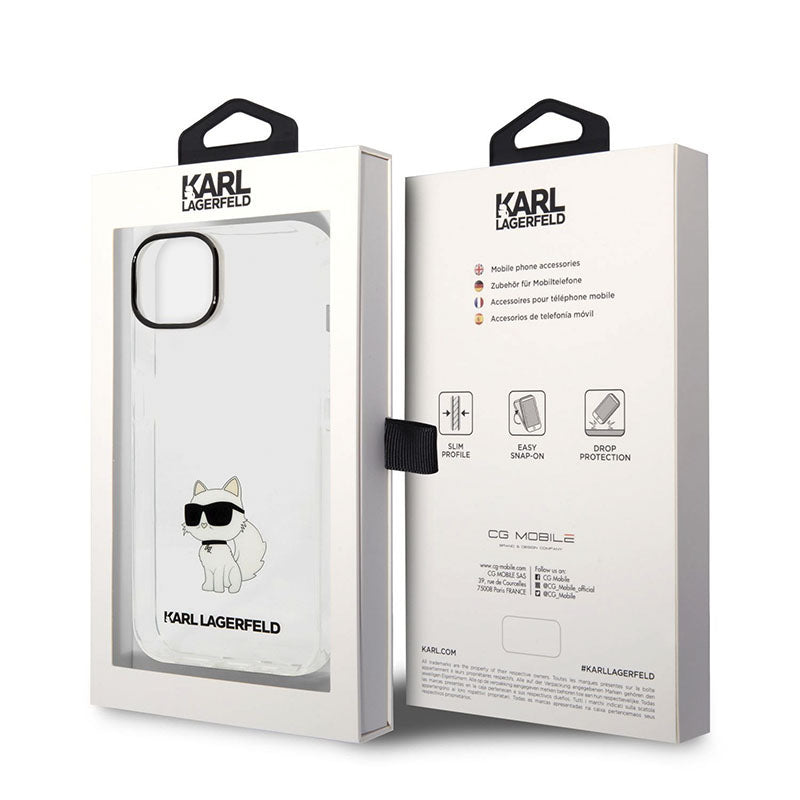 Karl Lagerfeld IML NFT Choupette – Dėklas iPhone 14 Plus (skaidrus)