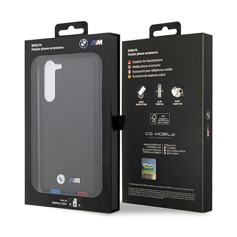 BMW Odinis Karšto Antspaudo Trikoloras – Dėklas, skirtas „Samsung Galaxy S23+“ (Juodas)