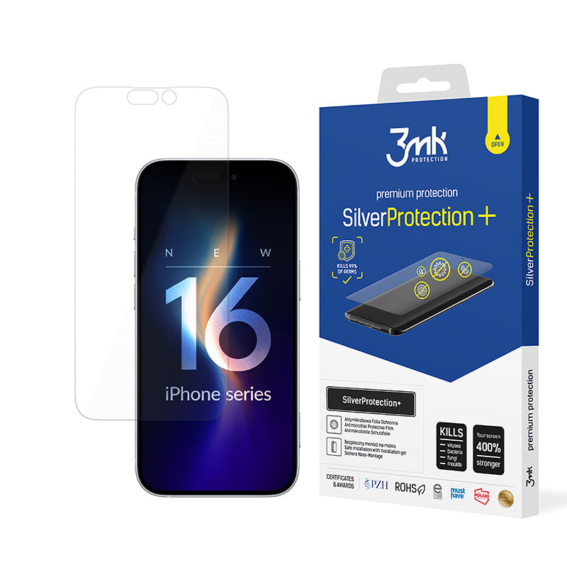 3mk SilverProtection+ – Apsauginė plėvelė, skirta „iPhone 16 Pro“
