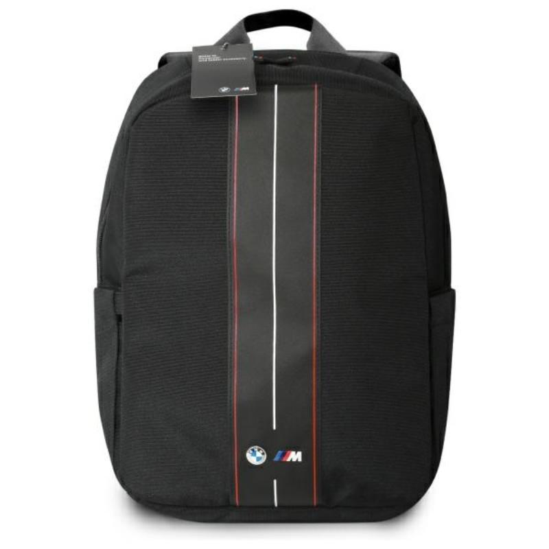 BMW „Nylon Red Stripe“ – nešiojamojo kompiuterio kuprinė 16" (juoda)