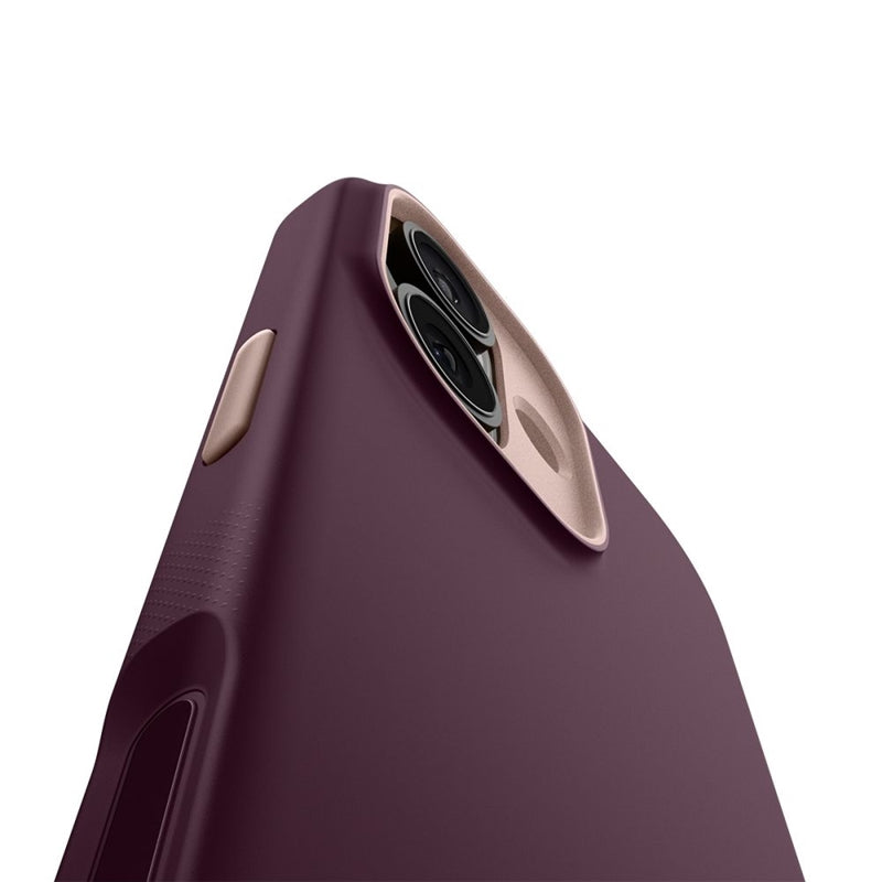 Spigen Nano Pop Mag MagSafe - Dėklas, skirtas iPhone 17 (Burgundy Bean)