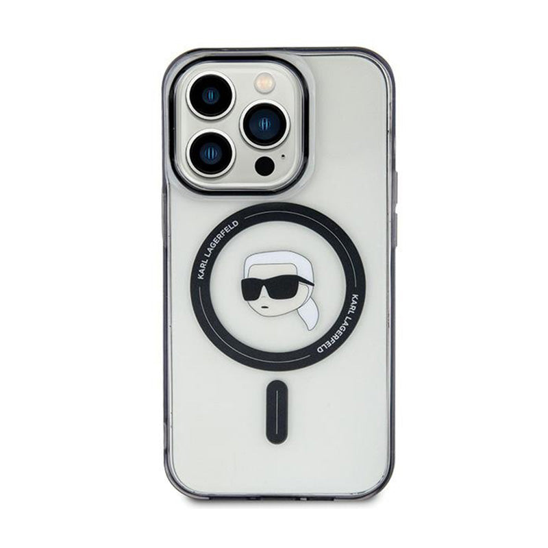 Karl Lagerfeld IML Karl Head MagSafe – iPhone 15 dėklas (skaidrus)
