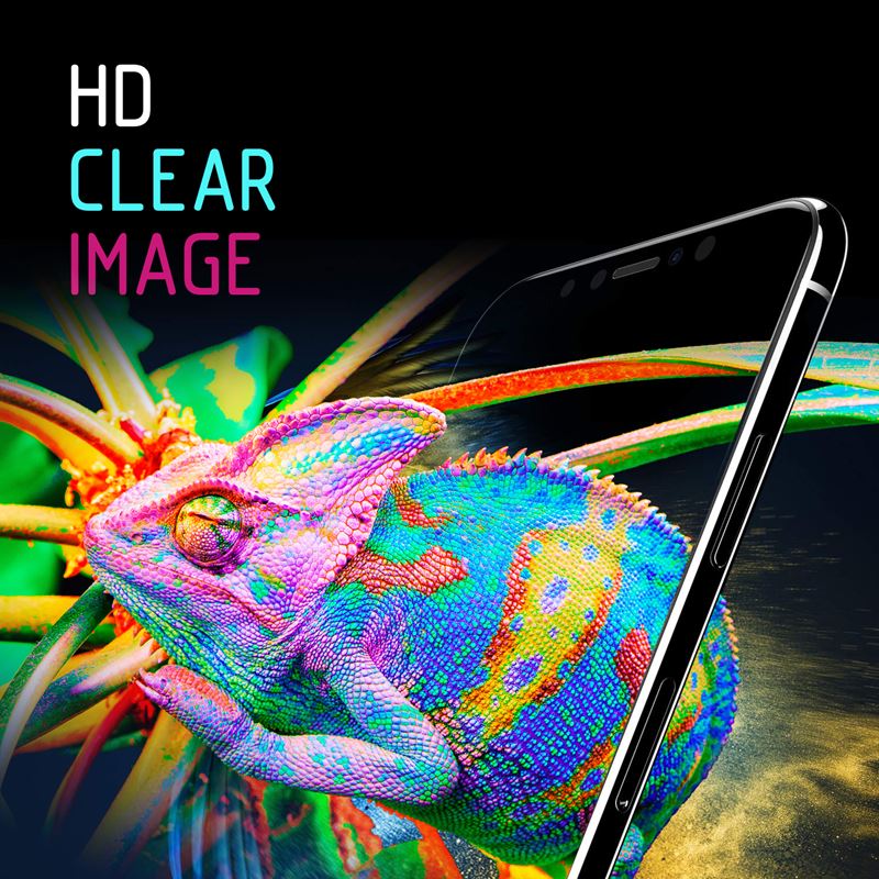 Crong 7D Nano lankstus stiklas – pilnai dengianti hibridinė ekrano apsauga 9H Xiaomi Redmi 7