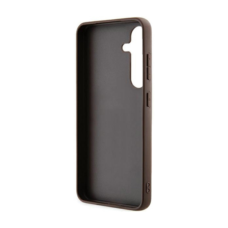Guess 4G Big Metal Logo dėklas Samsung Galaxy A55 5G (rudos)