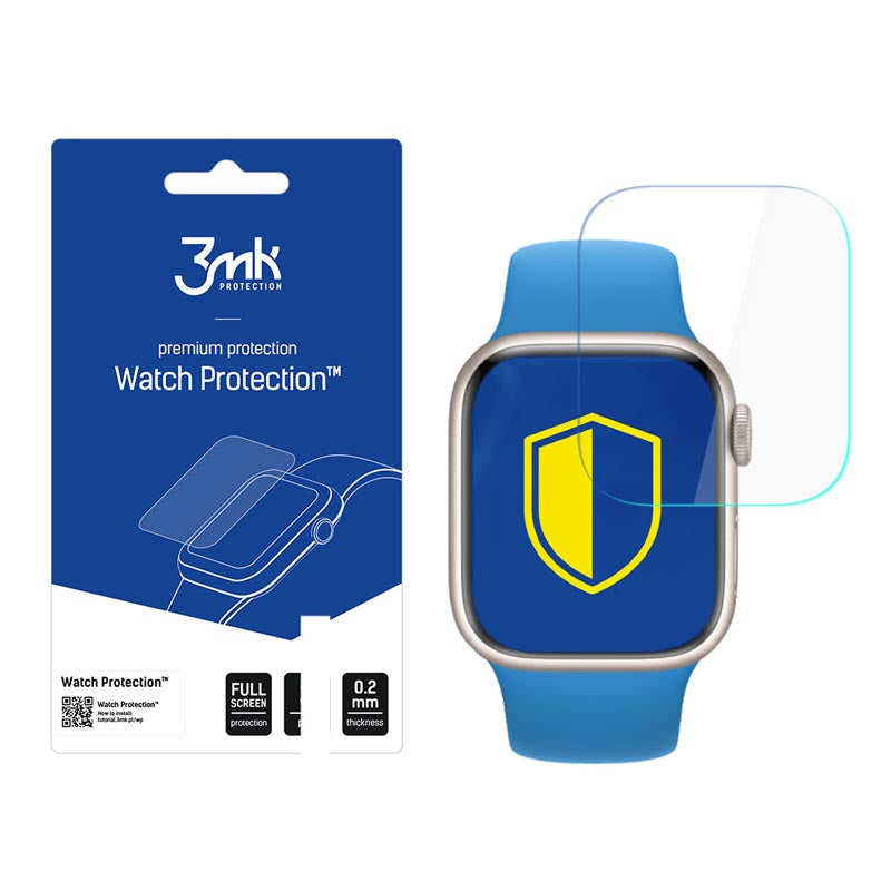 3mk laikrodžio apsauga ARC+ - Apsauginė plėvelė, skirta Apple Watch 7 41mm (3 vnt.)