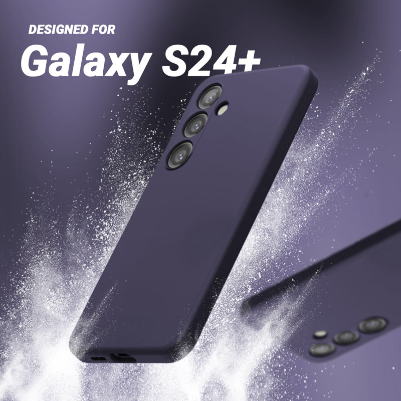 Crong spalvos dėklas - Samsung Galaxy S24+ dėklas (violetinis)