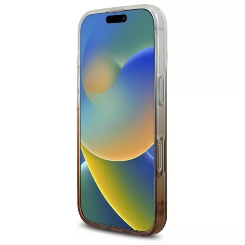 Guess IML Žėrintis Gradientinis MagSafe dėklas iPhone 16 Pro Max (Ruda)