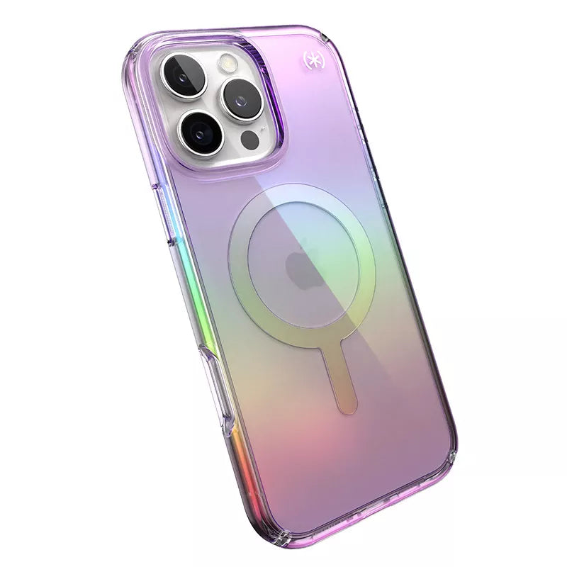 Speck Presidio2 Lux MagSafe - Dėklas, skirtas iPhone 16 Pro Max (Nuostabiai violetinė / Skaidri)