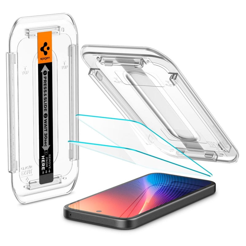 Spigen Glas.TR EZ FIT 2-Pack – Apsauginis stiklas Google Pixel 9a (2 vnt.)