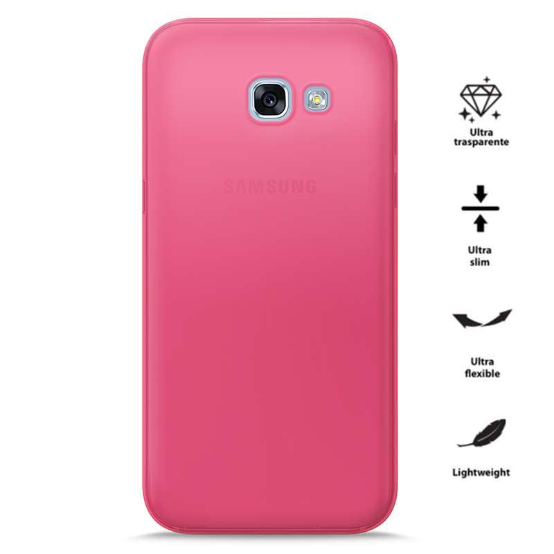 PURO 0.3 Nude – dėklas Samsung Galaxy A3 (2017) (Fluo Pink)