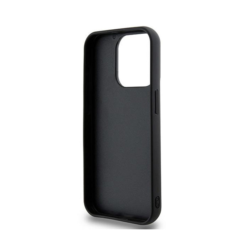 DKNY 3D guminis pasikartojantis raštas – dėklas skirtas iPhone 15 Pro (juodas)