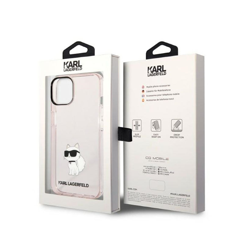 Karl Lagerfeld IML NFT Choupette – dėklas skirtas iPhone 14 (rožinis)