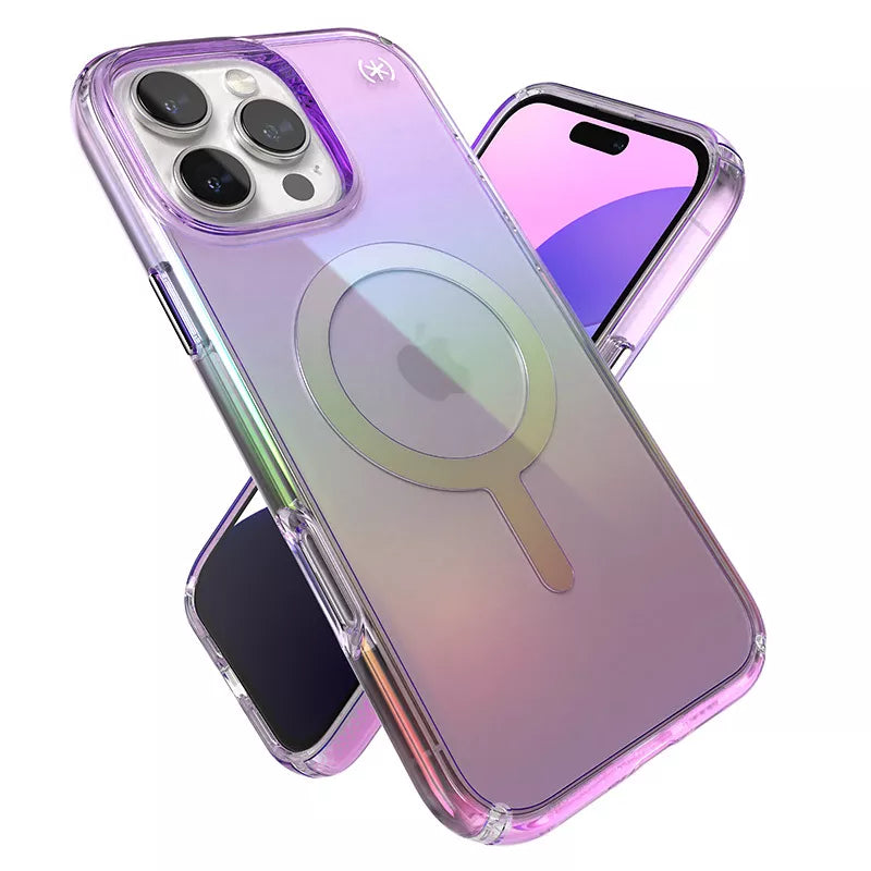 Speck Presidio2 Lux MagSafe - Dėklas, skirtas iPhone 16 Pro Max (Nuostabiai violetinė / Skaidri)