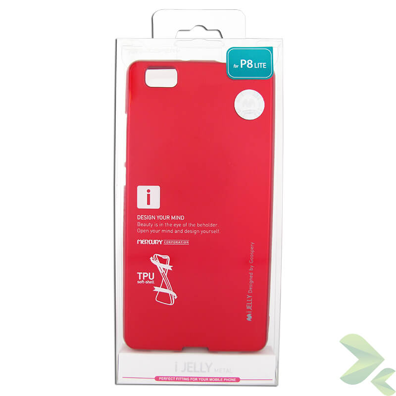 Mercury I-Jelly – Dėklas telefonui Huawei P8 Lite (raudonas)