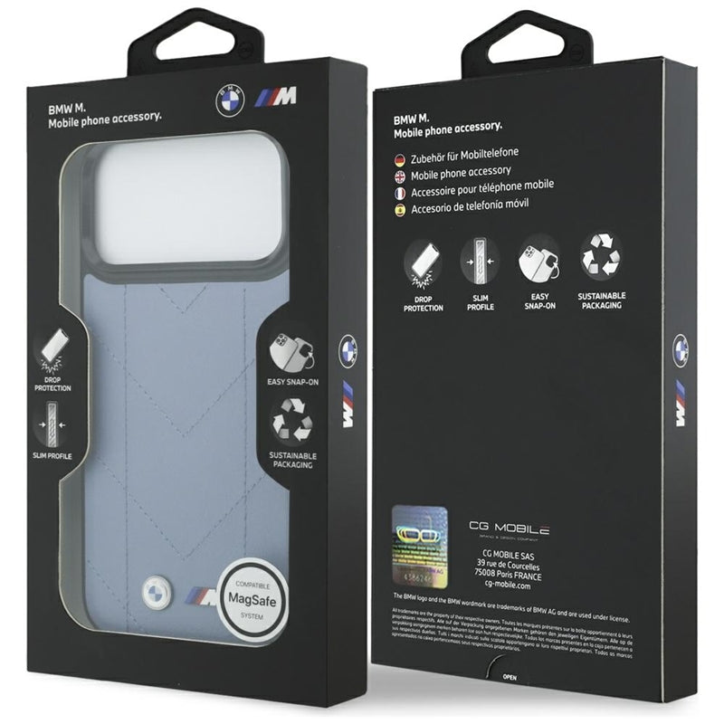 BMW M Dyjuotas dėklas su MagSafe logotipo „iPhone 17 Pro Max“ (mėlynas)