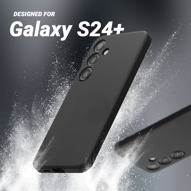 Crong Spalvos dangtelis – „Samsung Galaxy S24+“ dėklas (juodas)