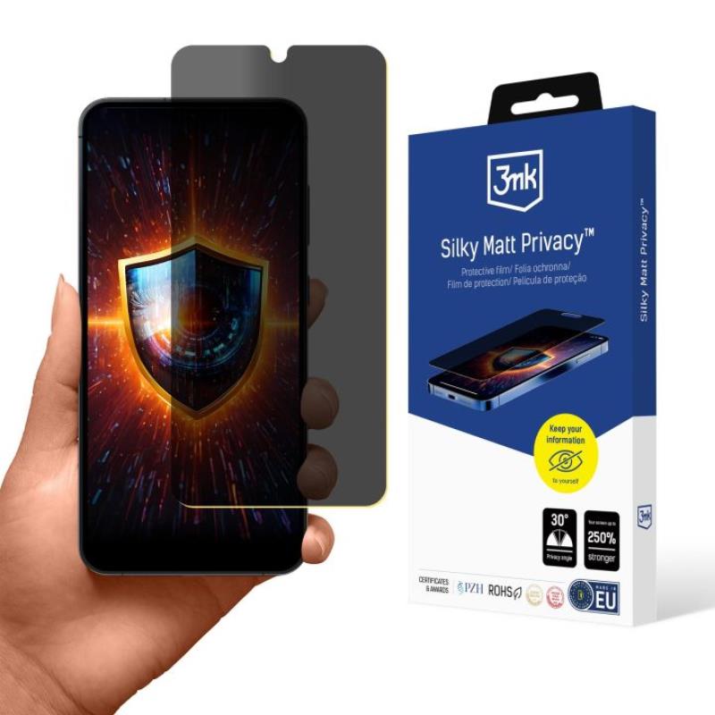3mk Silky Matt Privacy – Matinė privatumo plėvelė, skirta Samsung Galaxy S25+