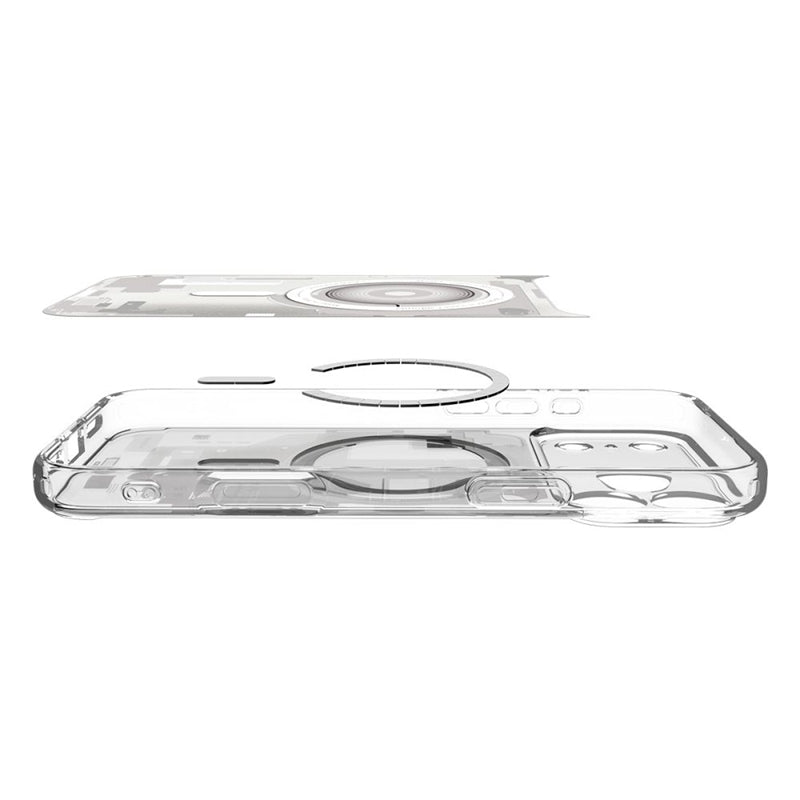 Spigen Ultra Hybrid Mag MagSafe - Dėklas iPhone 17 Pro (Zero One White)