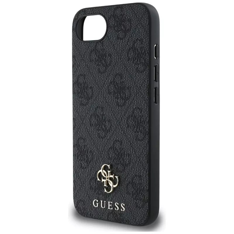 Guess 4G Small 4G ir Klasikinis MagSafe – dėklas, skirtas iPhone 16e (juodas)