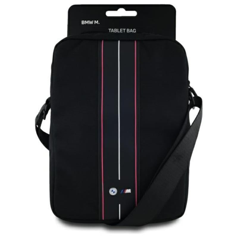 BMW Nylon raudona juosta – planšetinio kompiuterio krepšys 8" (juodas)