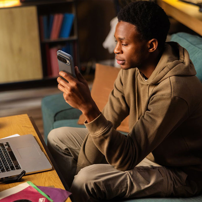 Spigen Rugged Armor – dėklas, skirtas Google Pixel 9 Pro XL (marmuro pilka)