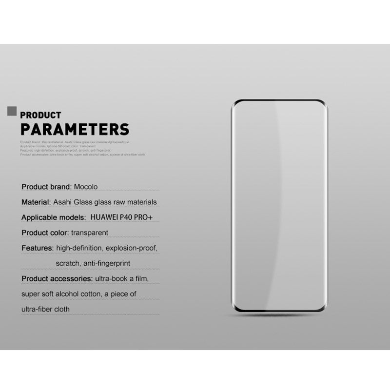 Mocolo 3D Glass Full Glue – apsauginis stiklas, skirtas Huawei P40 Pro
