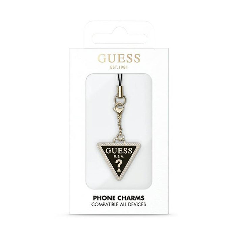 Guess Phone Strap Triangle Diamond Charm su cirkonio kristalais – telefono pakabukas