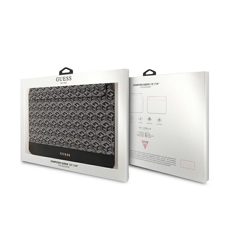 Guess GCube Stripes nešiojamojo kompiuterio dėklas - 14" nešiojamojo kompiuterio dėklas (juodas)
