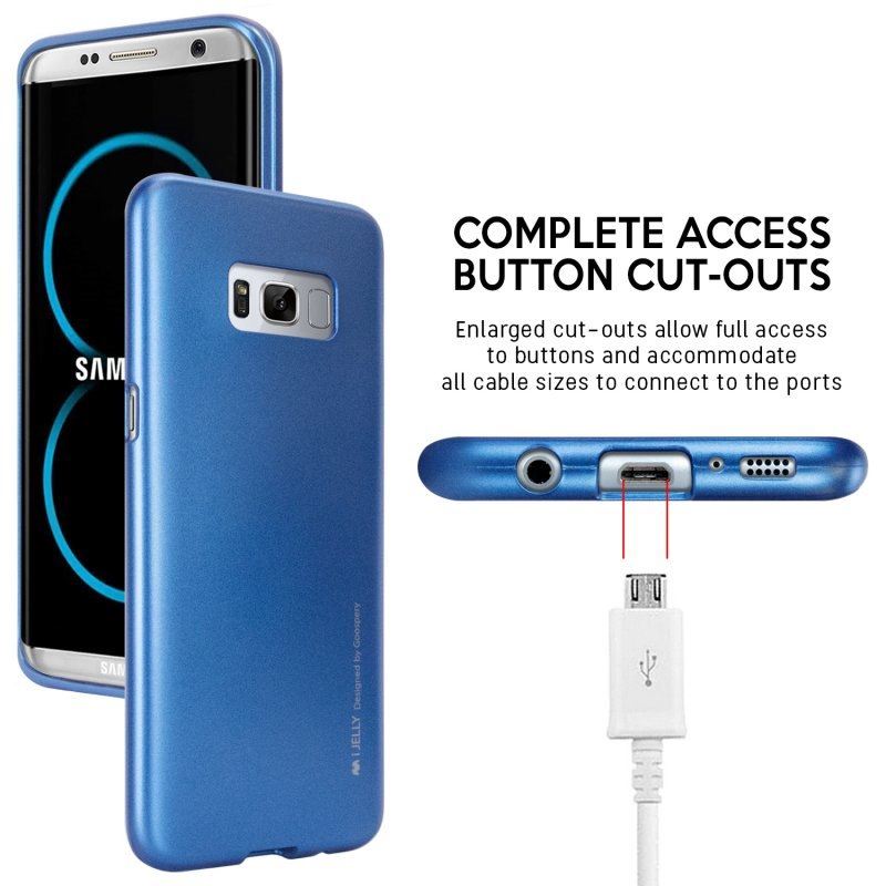 Mercury I-Jelly – dėklas Samsung Galaxy S8+ (mėlynas)
