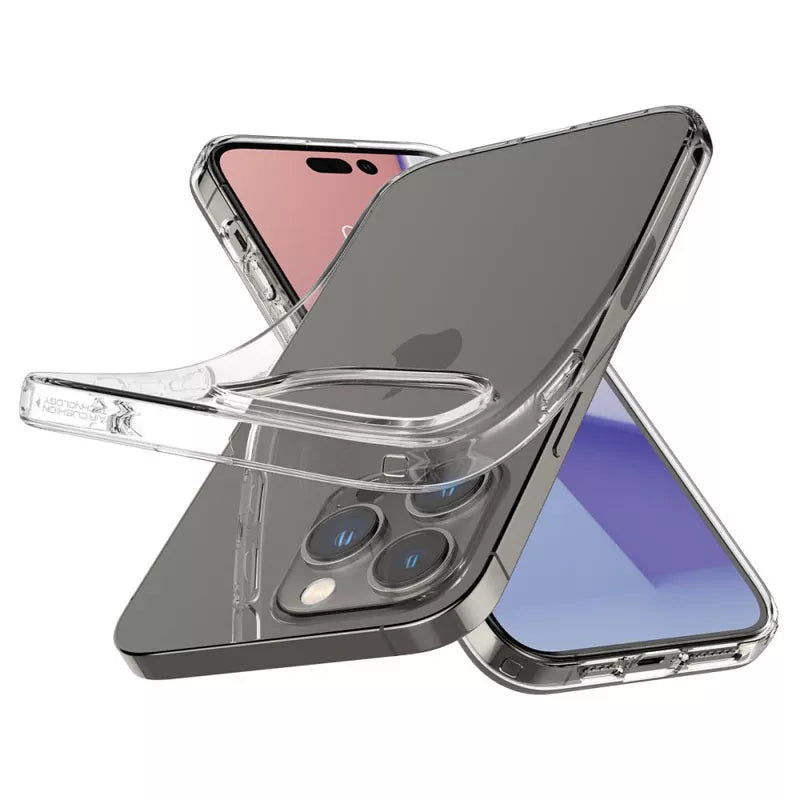 Spigen Liquid Crystal – dėklas, skirtas iPhone 14 Pro (permatomas)