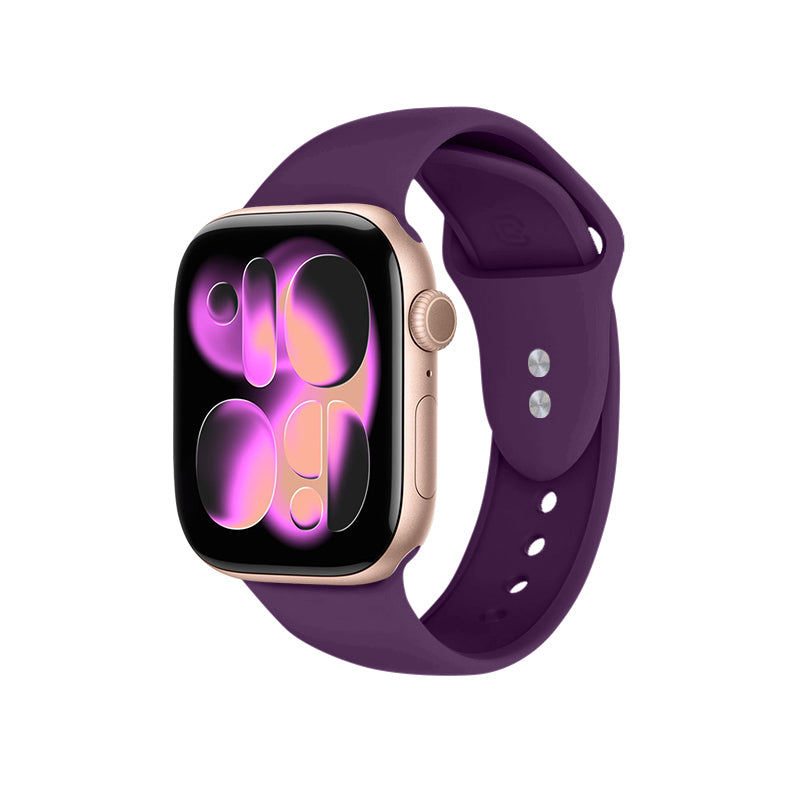 Crong Liquid - dirželis skirtas Apple Watch 44/45/46/49 mm (slyvų spalvos)