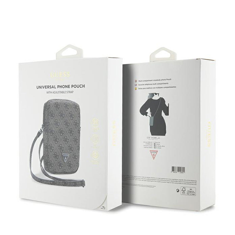 Guess Zip 4G Triangle - Telefono rankinė (ruda)