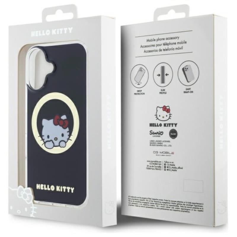 Hello Kitty IML Sweet Kitty MagSafe – Dėklas iPhone 16 (juodas)