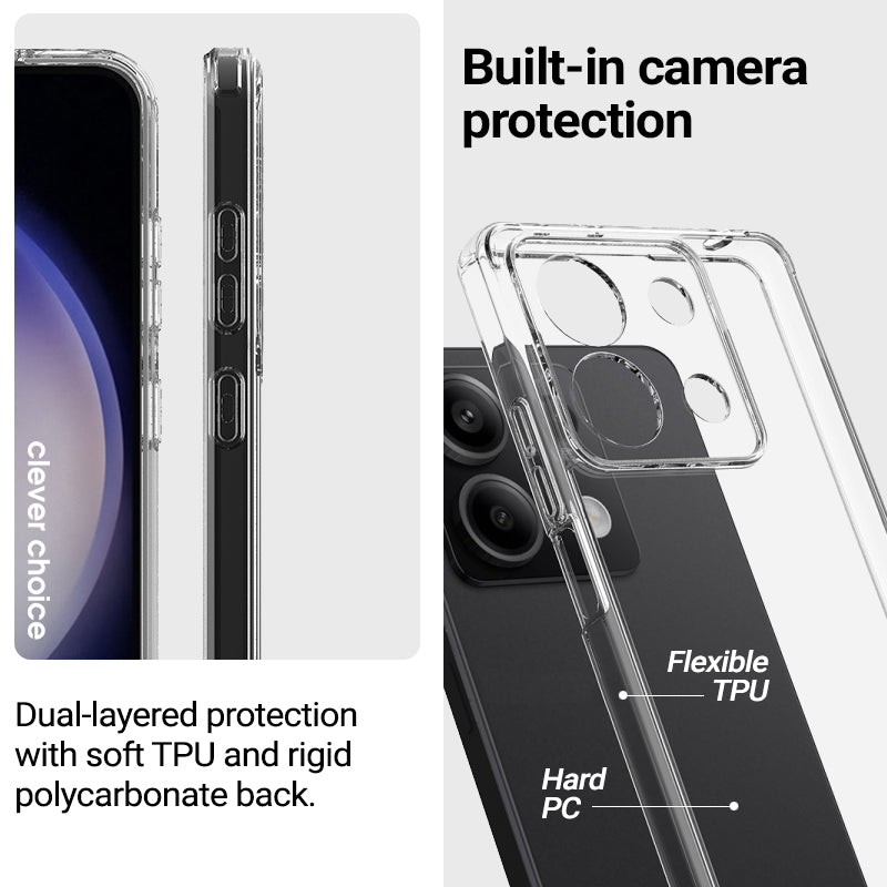 Crong Crystal Shield dėklas - Samsung Galaxy A25 5G dėklas (Permatomas)