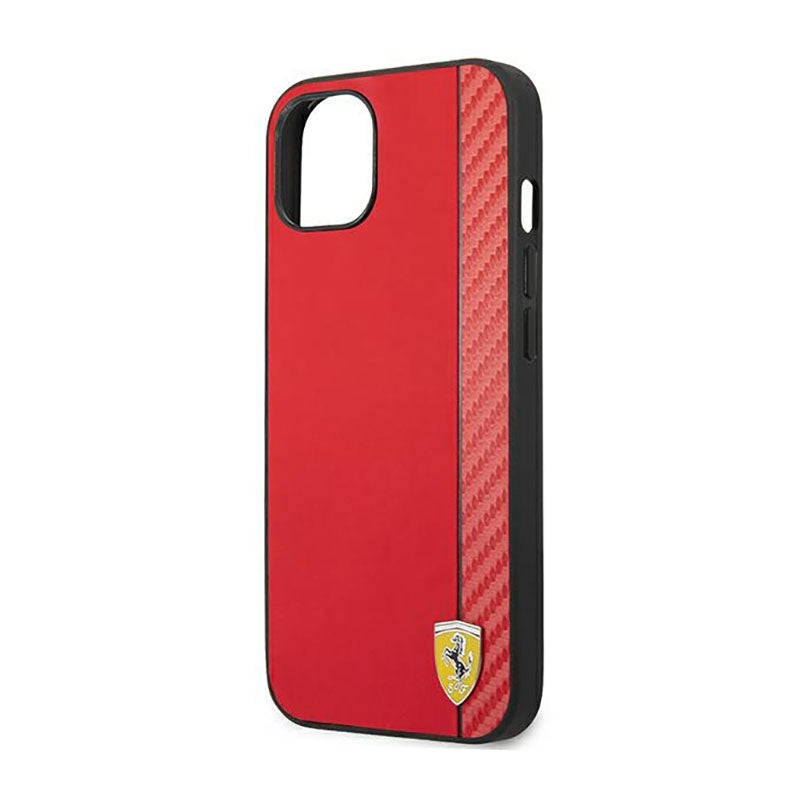 Ferrari Carbon – „iPhone 14 Plus“ dėklas (raudonas)