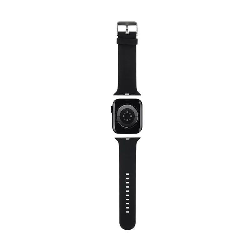 Karl Lagerfeld 3D Rubber Karl & Choupette Heads NFT – dirželis Apple Watch 42/44/45/49 mm (juodas)