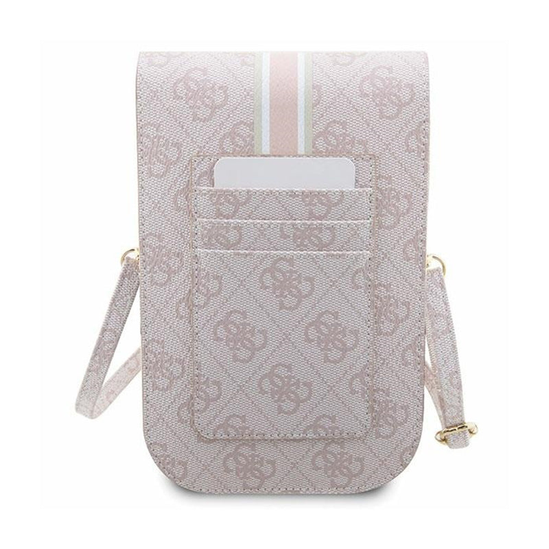 Guess 4G Stripes - Rankinė per petį telefonui (rožinė)
