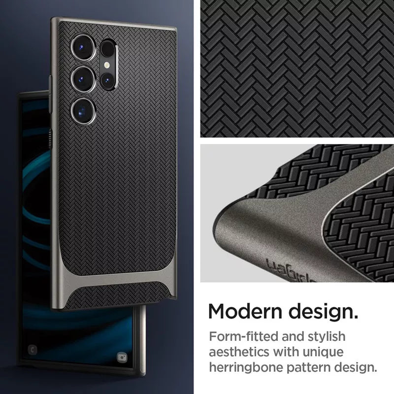 Spigen Neo Hybrid – dėklas, skirtas Samsung Galaxy S24 Ultra (Gunmetal)