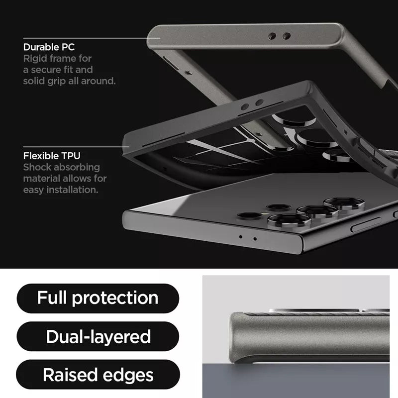 Spigen Neo Hybrid – dėklas, skirtas Samsung Galaxy S24 Ultra (Gunmetal)
