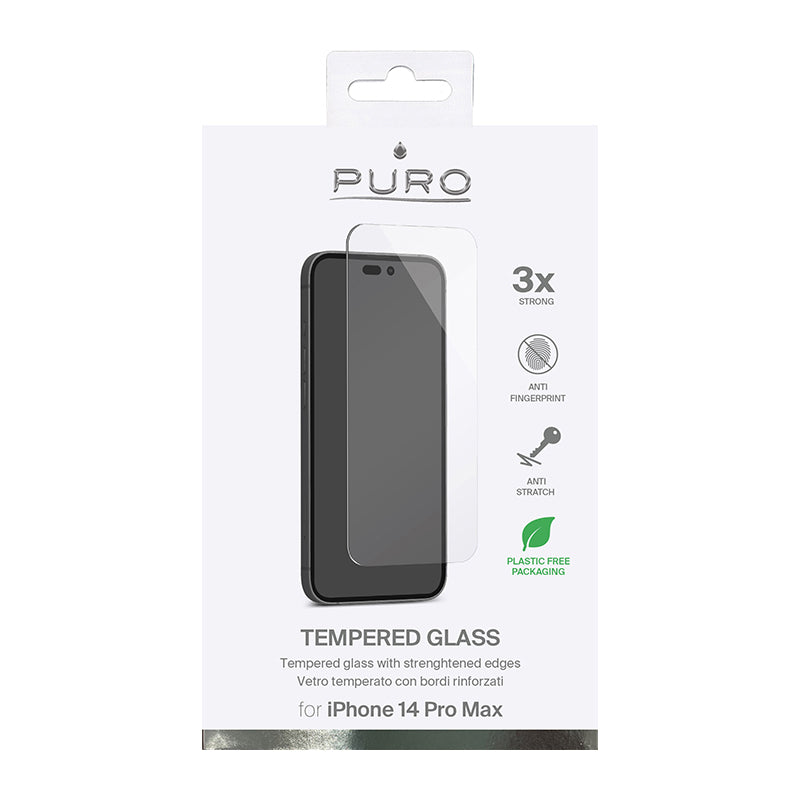 PURO Apsauginis stiklas "iPhone 14 Pro Max" ekranui